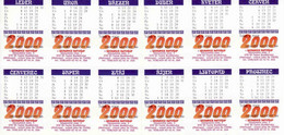 Czech Boites D'allumettes 2000 -12 Etiquettes, Match Labels, Horoscope Vodnar Ryba Baran Býk Blíženci Rak Lev Panna - Zündholzschachteletiketten