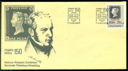 South Africa 1990 Special Cover National Philatelic Exhibition Mi 795 Open Cover With Flyer - Briefe U. Dokumente