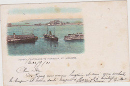 JERSEY  ST. HELIERS.   Entrance To Harbour 1901 - St. Helier