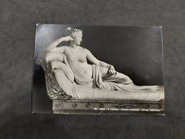 Cartolina Museo Borghese 1952. Roma. A. Canova. Paolina Borghese. Condizioni Eccellenti. Viaggiata. - Musei
