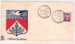 France // Ex-Colonies // Algérie // 1958 // Lettre 1er Jour,Tizou-Ouzou - Cartas & Documentos