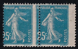 France N°140 - Variété Piquage à Cheval Paire - Neuf ** Sans Charnière - TB - Unused Stamps