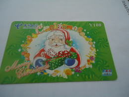 CHINA USED PHONECARDS  NEW YEAR SANTA CLAUS - Noel