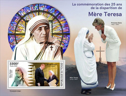 2022-08 - CHAD - MOTHER TERESA      I     1V    MNH** - Mère Teresa