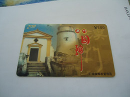 CHINA  USED   PHONECARDS  MAGNETIC  MONUMENTS - Landschaften