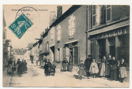 CPA - COUR-CHEVERNY (Loir Et Cher) - Rue Nationale (Magasin P.Pallut) - Cheverny