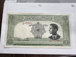 JORDAN-(P-6c)-1DINAR-LAW-1949-second Issue-(issue-1952)-(b/j-066931)-very Good Bank Note - Jordanien