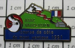 512G1 Pin's Pins / Beau Et Rare / SPORTS / AUTOMOBILE RALLYE ASAC VAUCLUSIEN MONT VENTOUX 1991 COURSE DE COTES - Car Racing - F1