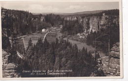 OBERES - BIELATAL BEI BAD SCHWEIZERMÜHLE MIT HAUBERS CONIFERENSCHULE - CARTOLINA FP SPEDITA NEL 1927 - Rosenthal-Bielatal