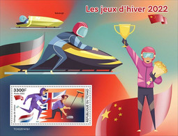 2022-08 - CHAD - WINTER GAMES 2022        I     1V    MNH** - Inverno 2022 : Pechino