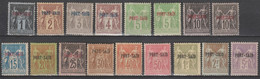 PORT SAÏD - 1899 - YVERT N° 1/18 (SAUF 14) * MH - COTE = 600 EUR. - Neufs