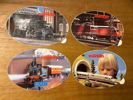 MARKLIN Marklin * Jeu Jouet Trains Miniatures * 4 Autocollants Anciens * Jeux Jouets Modélisme Chemin De Fer - Games & Toys