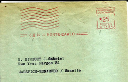 Ema Havas C 1964 Flamme Muette Monte Carlo A86/9 - Poste