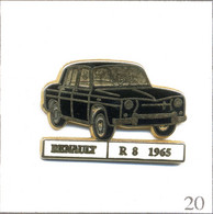 Pin's Automobile - Renault / Modèle R8 De 1965 - Carrosserie Noire. Estampillé Cef. Zamac. T888-20 - Renault