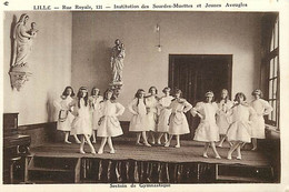 Themes Div-ref MM703-santé -lille -nord -rue Royale-institution Des Sourdes Muettes - Jeunes Aveugles- Gymnastique - - Santé