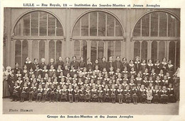 Themes Div-ref MM701-santé -lille -nord -rue Royale-institution Des Sourdes Muettes - Jeunes Aveugles- Groupe - - Santé