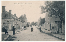 CPA - COUR-CHEVERNY (Loir Et Cher) - Rue Nationale - Cheverny