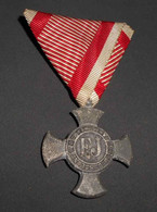 1916 Médaille Croix Du Mérite Autriche Hongrie Viribus Unitis FJ  IRON CROSS OF MERIT - Autriche