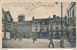 ANGLETERRE - ROYAUME-UNI - ENGLAND : MELTON MOWBRAY - Market Place (1909) - Andere & Zonder Classificatie