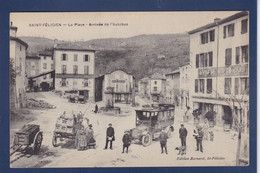 CPA [07] Ardèche Saint Félicien Courrier Automobile écrite - Other & Unclassified