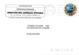 PAP TSC Direction Des Journaux Officiels - Timbre Ballon France 98 - Listos A Ser Enviados: TSC Y Transplantados Semioficiales