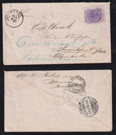 Brazil Brasil 1892 Cover 200R Cruzeiro BLUMENAU X FRANKFURT Germany Forwarded SACHSENHAUSEN - Covers & Documents