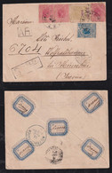 Brazil Brasil 1900 Registered Cover 1200R Rate PORTO ALEGRE X WOFRATSHAUSEN Bavaria - Storia Postale