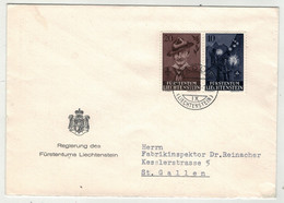 Liechtenstein // 1951-1960 // 1957 // 50ème Anniversaire Des éclaireurs, Lettre Pour St.Gallen - Covers & Documents