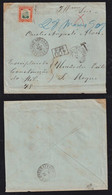 Brazil Brasil 1909 Official Cover 200R Penna PONTA GROSSA X VICTORIA Postage Due 400R - Brieven En Documenten