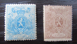 24/25 'Kleine Leeuw' - Ongebruikt * - Côte: 455 Euro - 1866-1867 Coat Of Arms