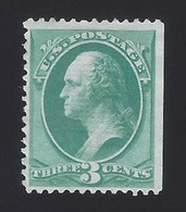 US #136 1870-71 Green Perf 12 H-Grill Mint NG VF Scv $190 - Unused Stamps