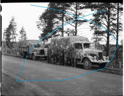 Photo Négatif Negativ Camion Camouflé Camo 2WK WW2 - 1939-45