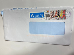 (1 N 44) Letter Posted From Belgium To Australia (during COVID-19 Pandemic) 1 Olympic 2020 Stamp - Lettres & Documents