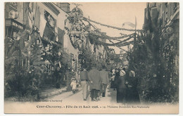 CPA - COUR-CHEVERNY (Loir Et Cher) - Fête Du 23 Août 1908 - Maisons Décorées Rue Nationale - Cheverny