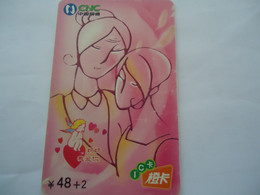 CHINA USED PHONECARDS CHIPS  PAINTINGS FAMILY - Schilderijen