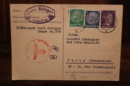 1941 Sehma Sehmatal Zensur Okw Cover Entier Ganzsache Dt Reich Censure Censor Sté Fers Emaillés - 2. Weltkrieg 1939-1945