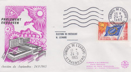 Enveloppe  FRANCE   Session  Pleiniére   Du   CONSEIL  De  L' EUROPE    STRASBOURG   1964 - Andere & Zonder Classificatie