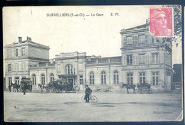 Cpa Du 95 Survilliers La Gare  AOUT22-71 - Survilliers