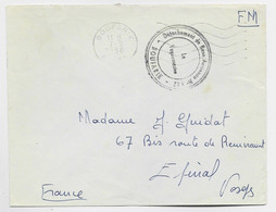 GUERRE ALGERIE LETTRE FM MEC SECAP BOUFARIK 7.9.1956 + DETACHEMENT DE BASE AERIENNE - War Of Algeria