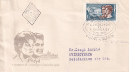 Hungary  Magyar 1965 FDC Space Cover Valentina Tereshkova And Nikolayev Visit To Hungary - Covers & Documents