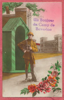 Camp De Beverloo - Cachet Leopoldsburg : Fantaisie " Un Bonjour " Du Poste De Garde - 1928 - Leopoldsburg (Camp De Beverloo)