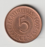 MAURITIUS 2003: 5 Cents, KM 52 - Maurice