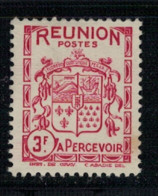 REUNION             N° YVERT  TAXE  25 NEUF SANS CHARNIERES  (NSCH 01/21) - Timbres-taxe