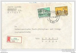 226 - 69 - Lettre Recommandée Envoyée De Budapest En Suisse 1981 - Briefe U. Dokumente