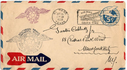 (R69) SCOTT UC1 5c  Blue - Inaugural Flight Route 33 - El Paso Texas - 15  October 1930. - 1c. 1918-1940 Briefe U. Dokumente