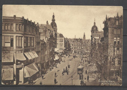 CPA UPU  Briefkaart Amsterdam Koningsplein Très Animée Le N° 51 Perforé K "AkO"  16/12/1916  B/TB Voir Scans Soldé ! ! ! - Amsterdam