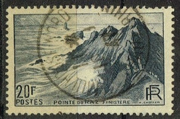 FR VAR 12 - FRANCE N° 764 Obl. Variété FR Et Chiffres Blancs - Used Stamps