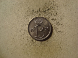 MONNAIE BELGIQUE 25 CENTIMES 1974 ( En Français ) - 25 Centimes