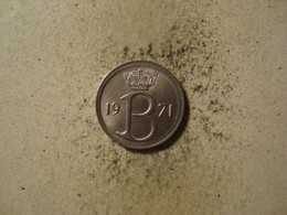 MONNAIE BELGIQUE 25 CENTIMES 1971 ( En Français ) - 25 Cent