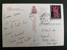 CP Pour La FRANCE TP BOLIVICEREUS SAMAIPATANUS 1,60 OBL.18-9 1982 MONTE-CARLO - Covers & Documents